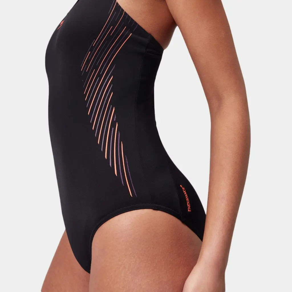 Placement Muscleback Swimsuit Women Black / Red