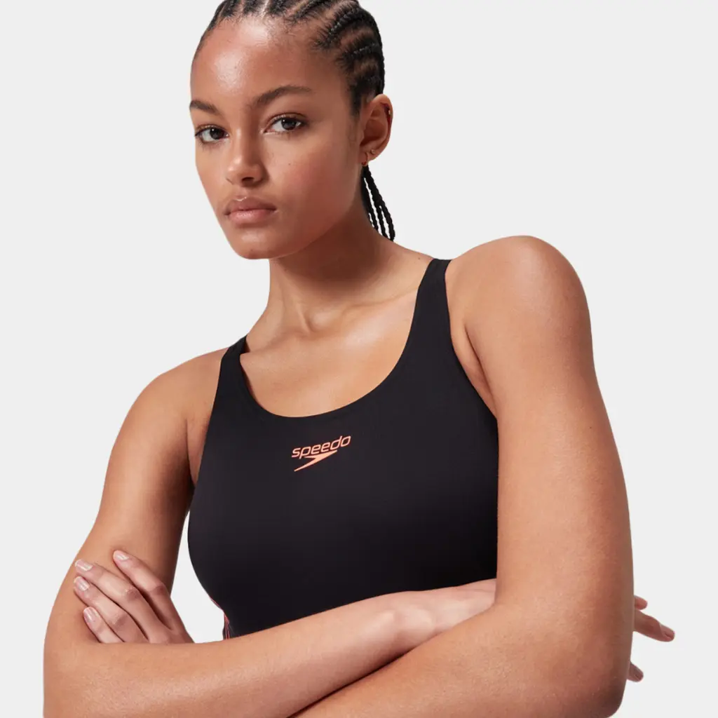 Placement Muscleback Swimsuit Women Black / Red