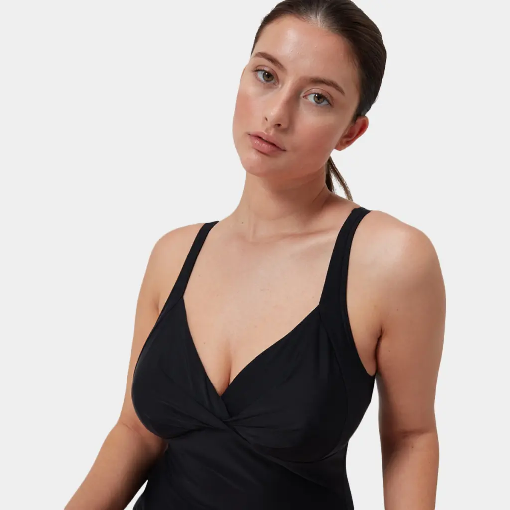 Shaping Cross Knot Swimsuit Women Black