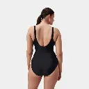 Shaping Cross Knot Swimsuit Women Black