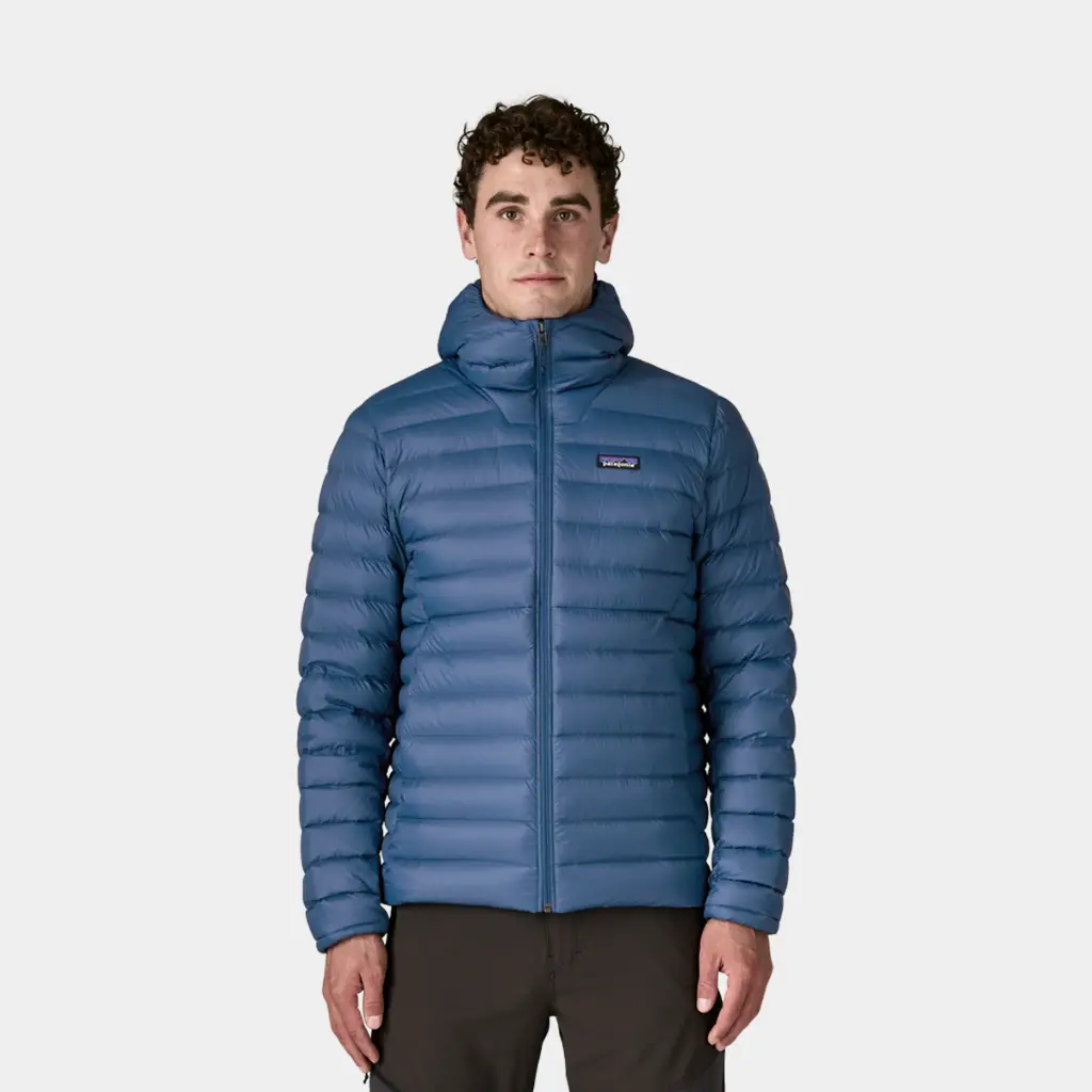 Down Sweater Hoody Clement Blue