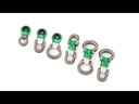 Nexus Swivel Bow to D Silver / Green / Titanium