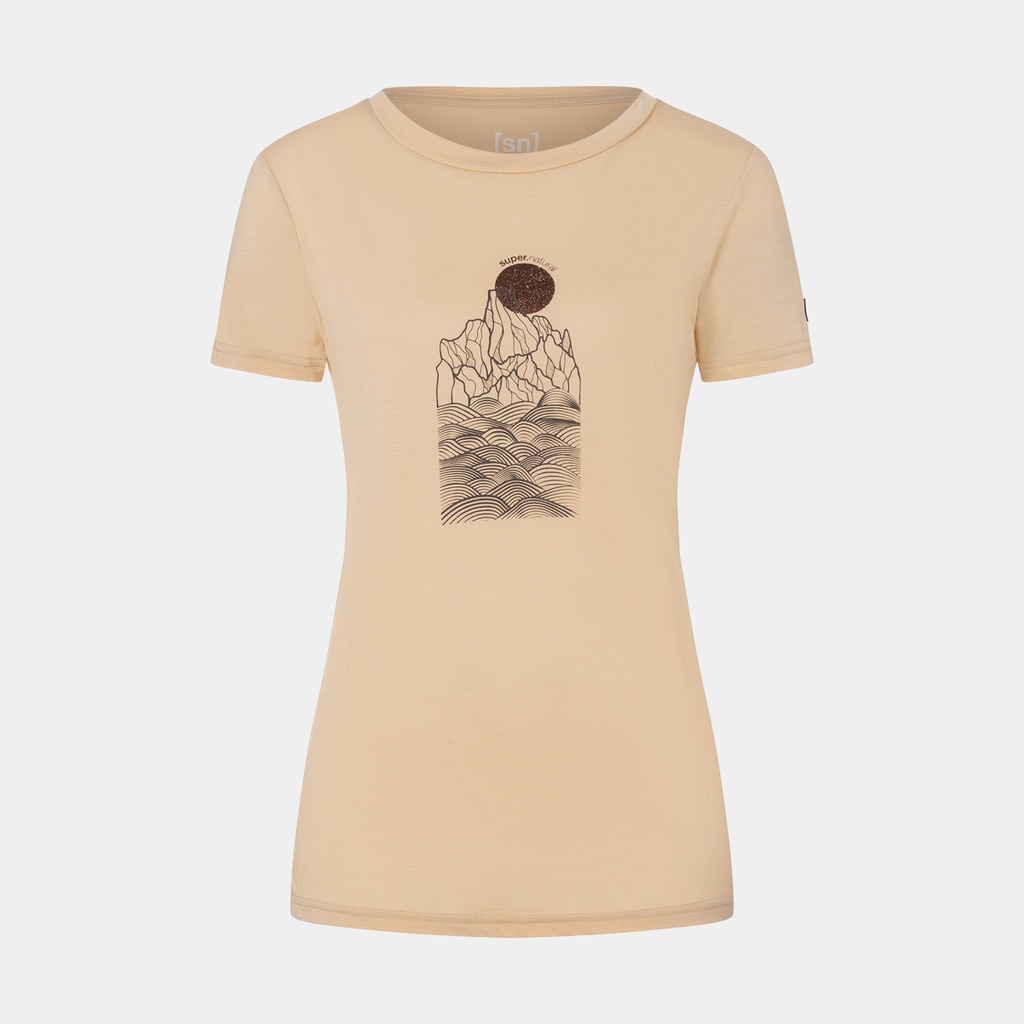 Preikestolen Cliffs Tee Women Semolina / Canteen / Copper