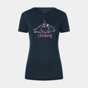 I love Climbing Tee Women Blueberry / Orchid / Natural White
