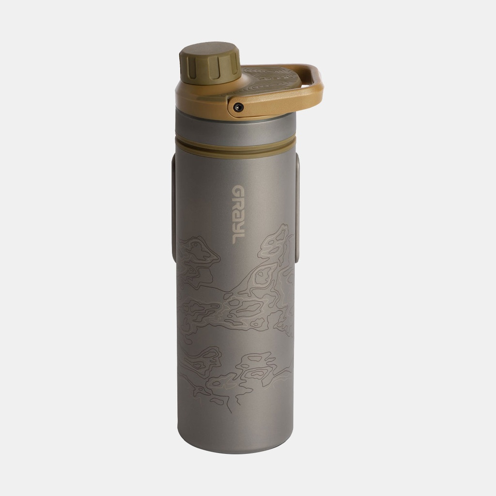 Ultrapress Purifier Bottle Titanium Coyote Brown