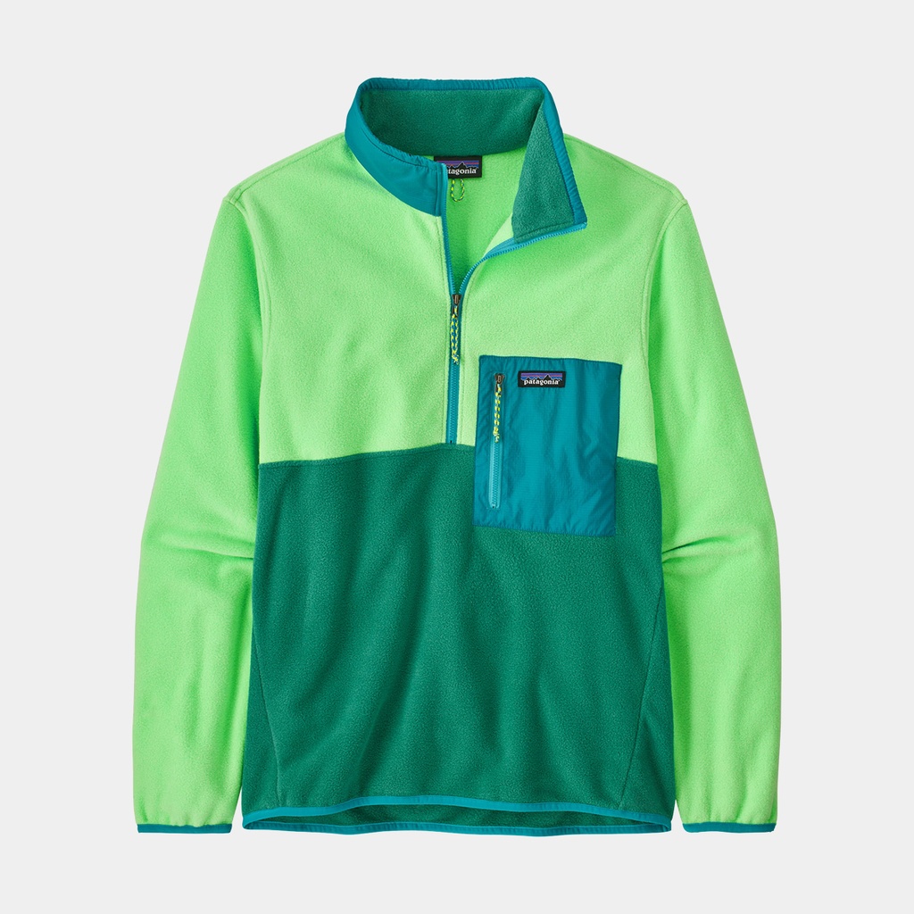 Microdini 1/2 Zip Pullover Gather Green