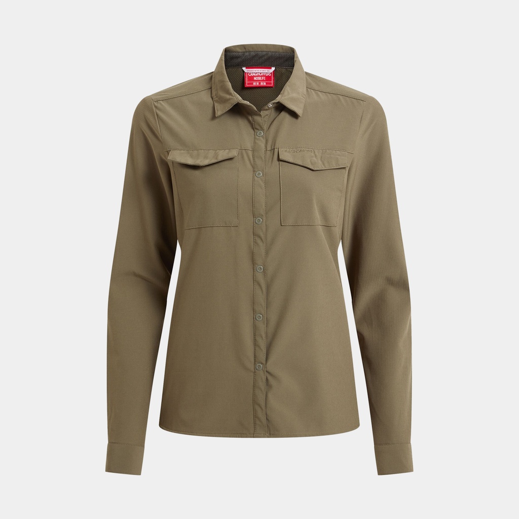 NosiLife Pro V Long Sleeved Shirt Women Wild Olive