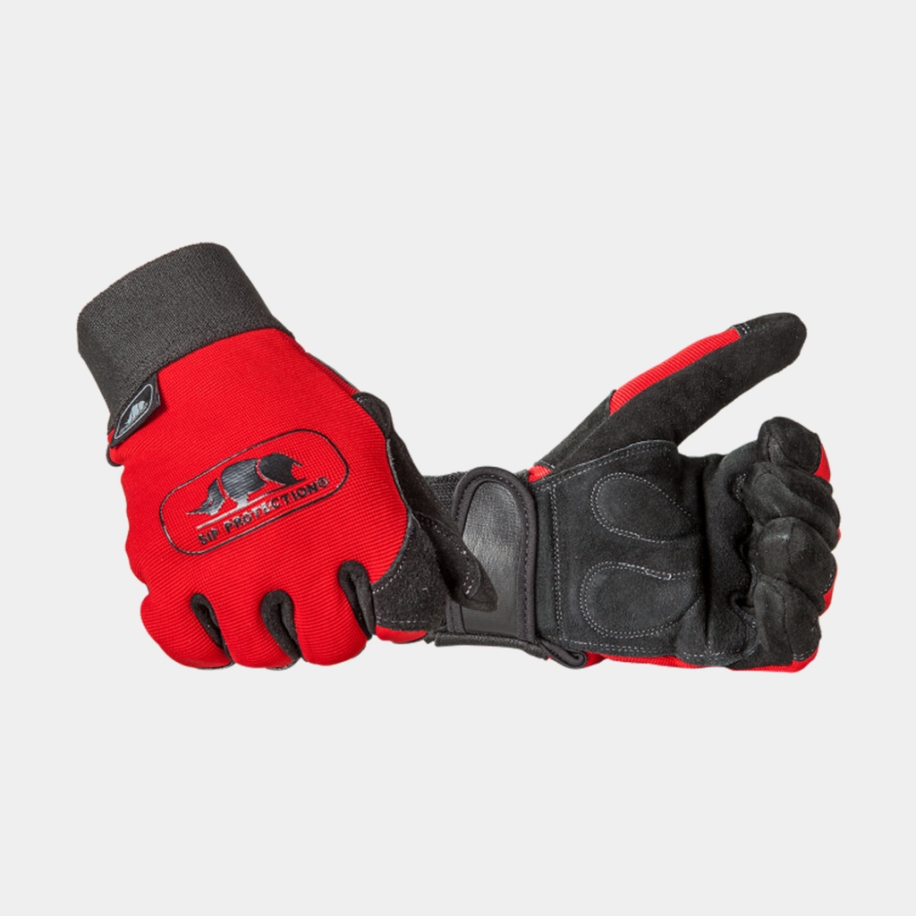 Gants de Travail Bucherons Rouge / Noir