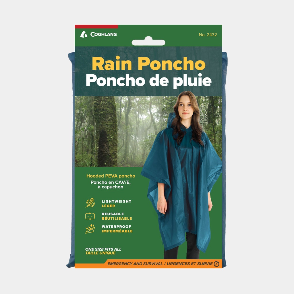 Lightweight Poncho Blue