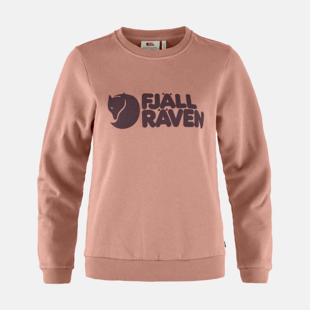 Fjällräven Logo Sweater Women Dusty Rose / Port