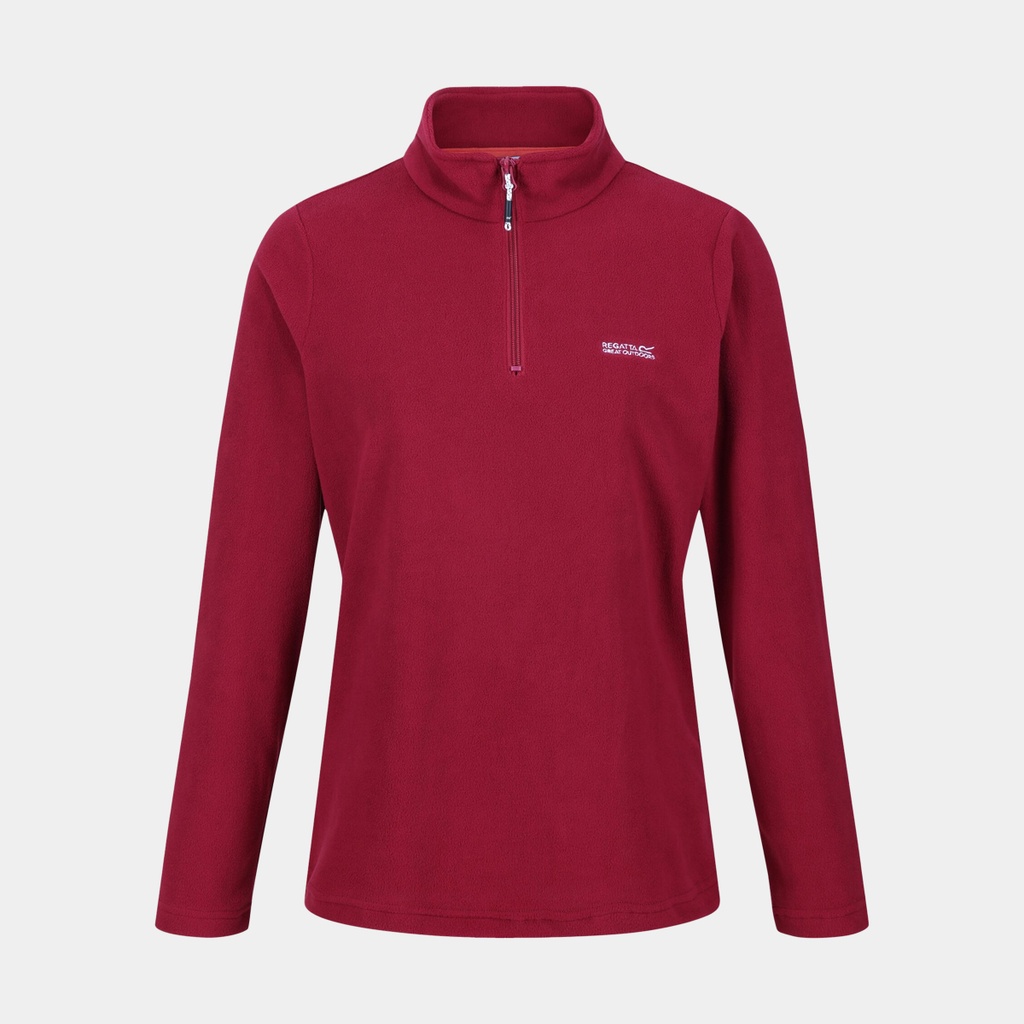 Sweethart Half Zip Lightweight Fleece Women Deep Plum