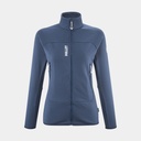 Fusion Grid Jacket Women Dark Denim