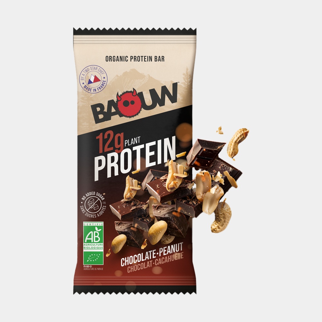 Barre Protéinée Bio 50g Chocolat / Cacahuètes