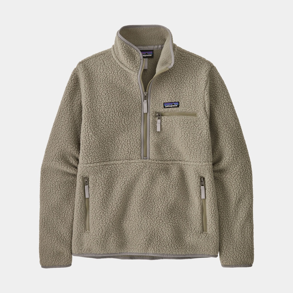 Retro Pile Fleece Marsupial Women River Rock Green