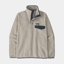 Lightweight Synchilla Snap-T Fleece Pullover Oatmeal Heather w/Smolder Blue