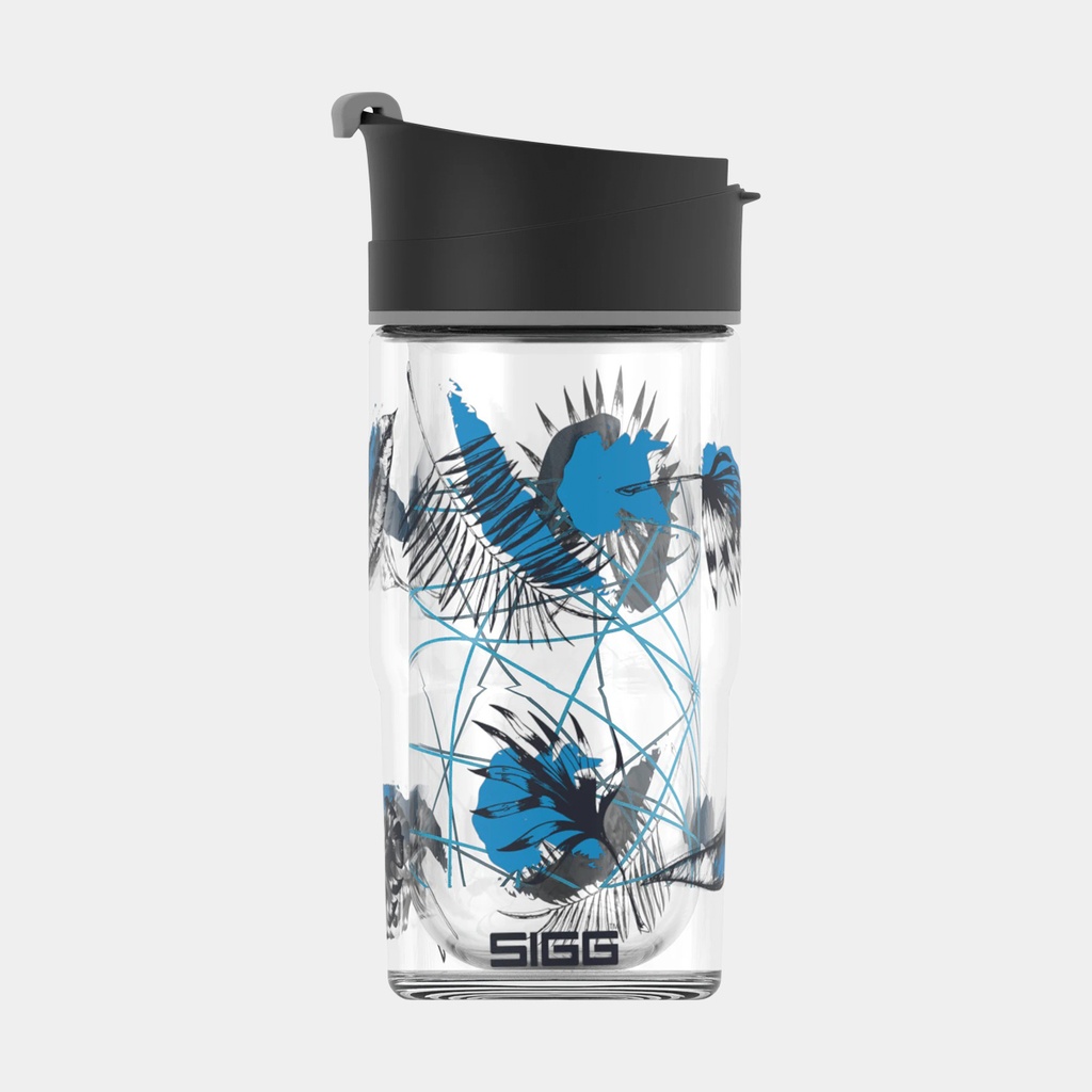 Travel Mug Nova 370ml Leaves Black / Blue