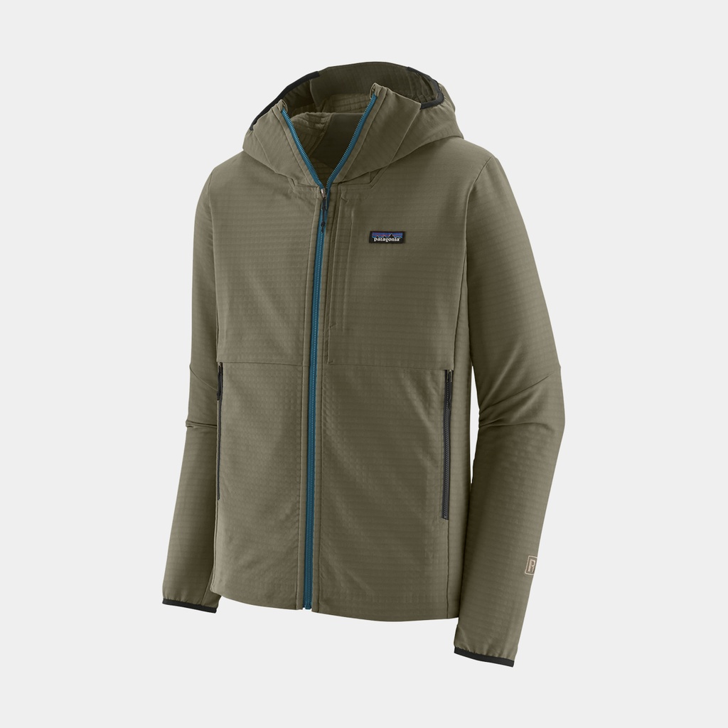 R1 TechFace Hoody Basin Green