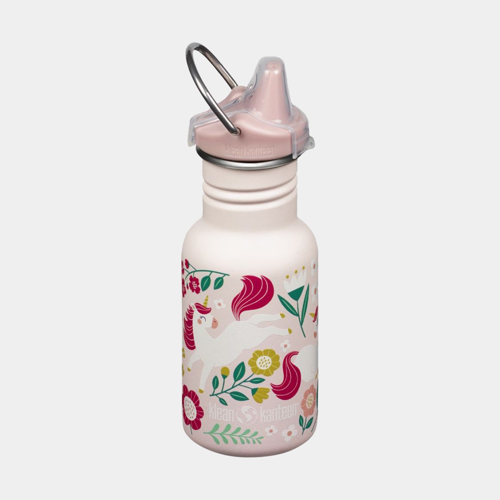 Classic Narrow Kid With Sippy Cap 12oz (355ml) Leaping Unicorns