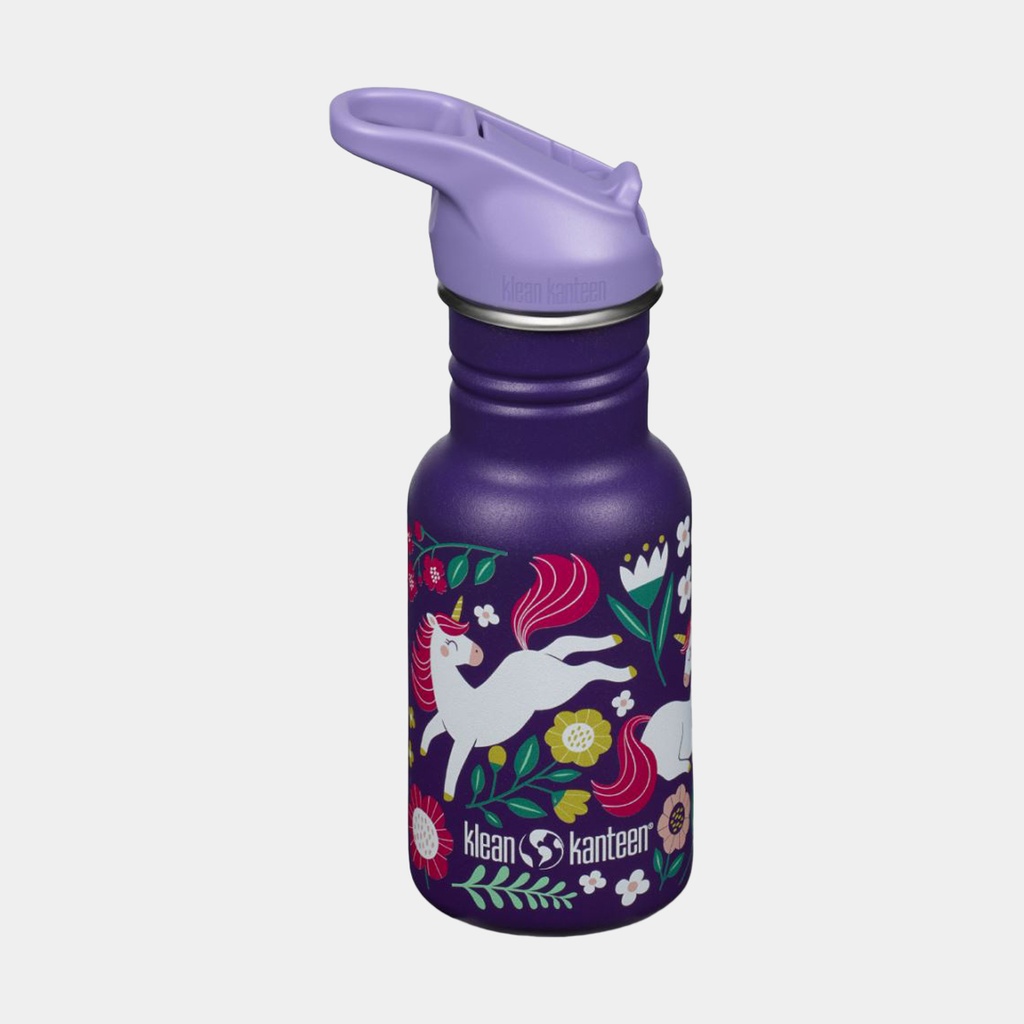 Classic Narrow Kid With Flip Sport Cap 12oz (355ml) Leaping Unicorns