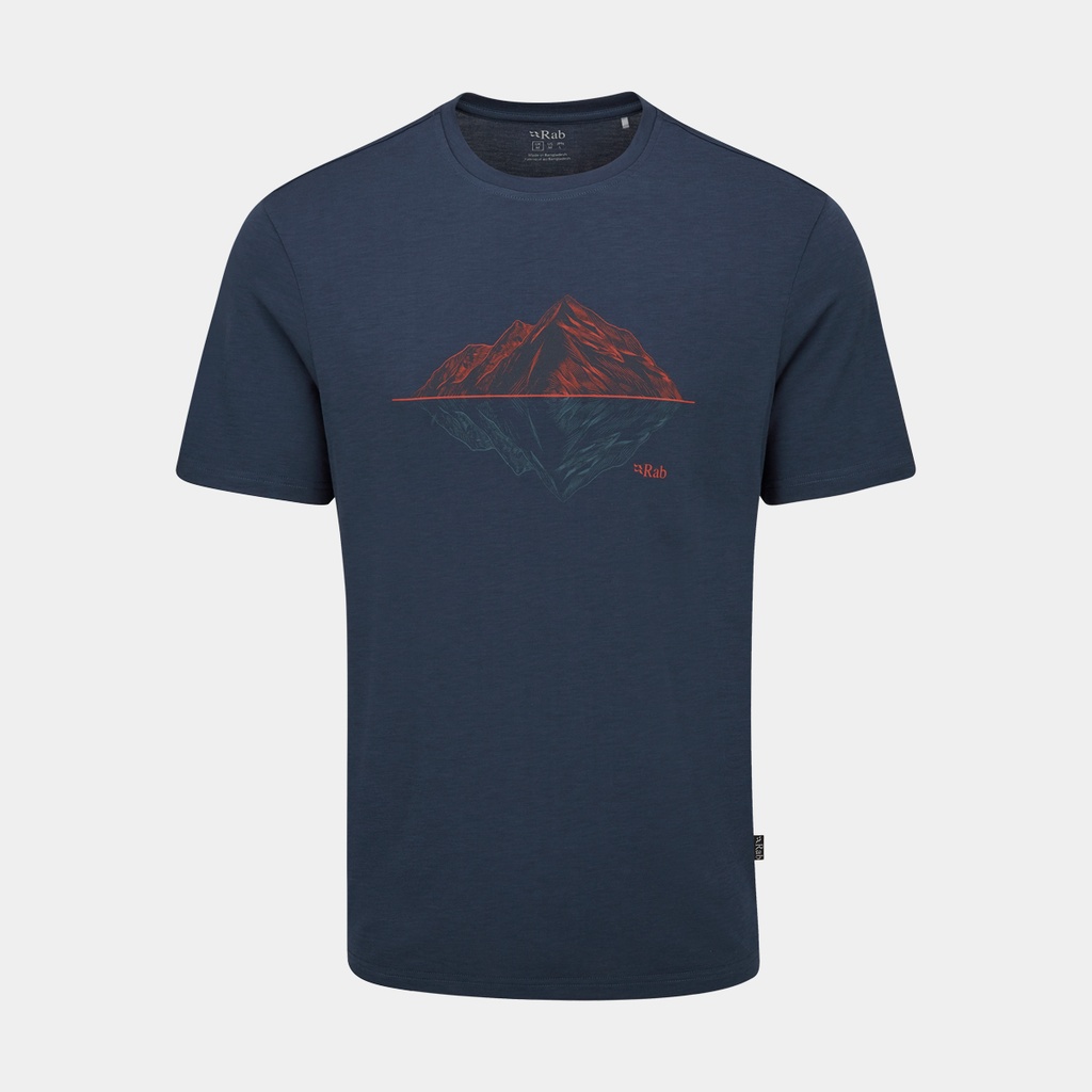 Crimp Reflection Tee Tempest Blue