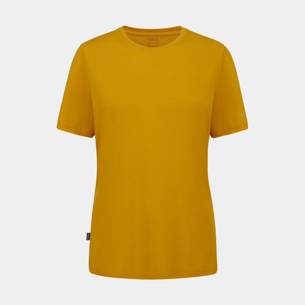 Crimp Logo Tee Women Sahara