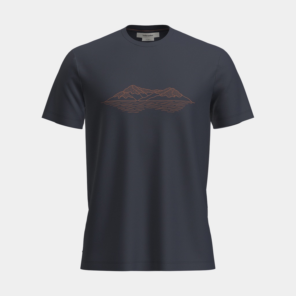 Tech Lite Short Sleeves Tee 150 Pukaki Reflected Midnight Navy