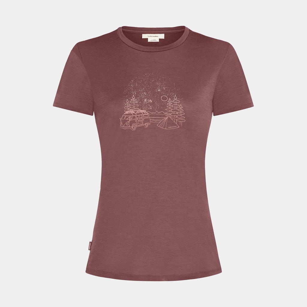 Tech Lite Short Sleeves Tee 150 Van Camp Women Carob