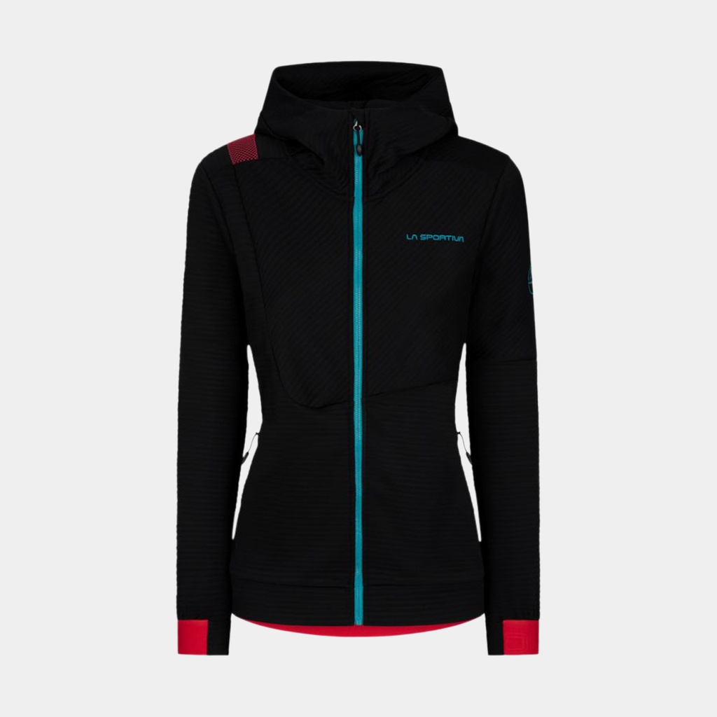 Mood Hoody Women Black / Hibiscus