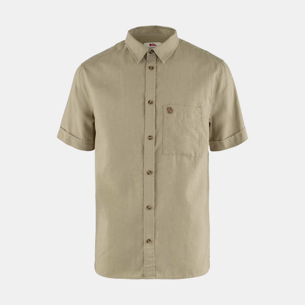 Övik Travel Shirt Short Sleeves Sand Stone