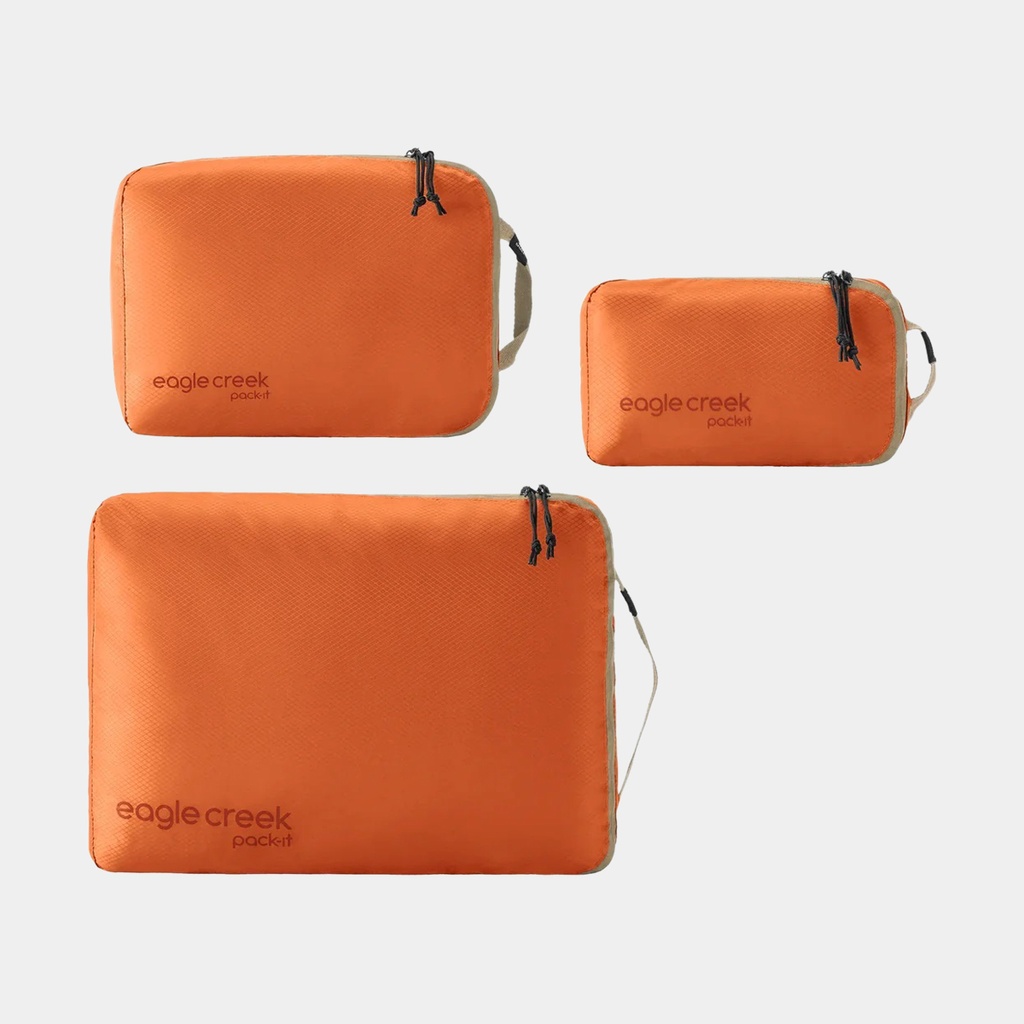 Pack-It Isolate Cube Set XS-S-M Mandarin