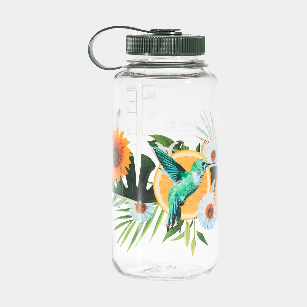 Drinking Bottle Wide Mouth Sustain 1000ml Citrus Hummingbird
