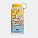 Drinking Bottle Wide Mouth Sustain 1000ml Clear Stained Glass River