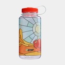 Drinking Bottle Wide Mouth Sustain 1000ml Clear Stained Glass Desert