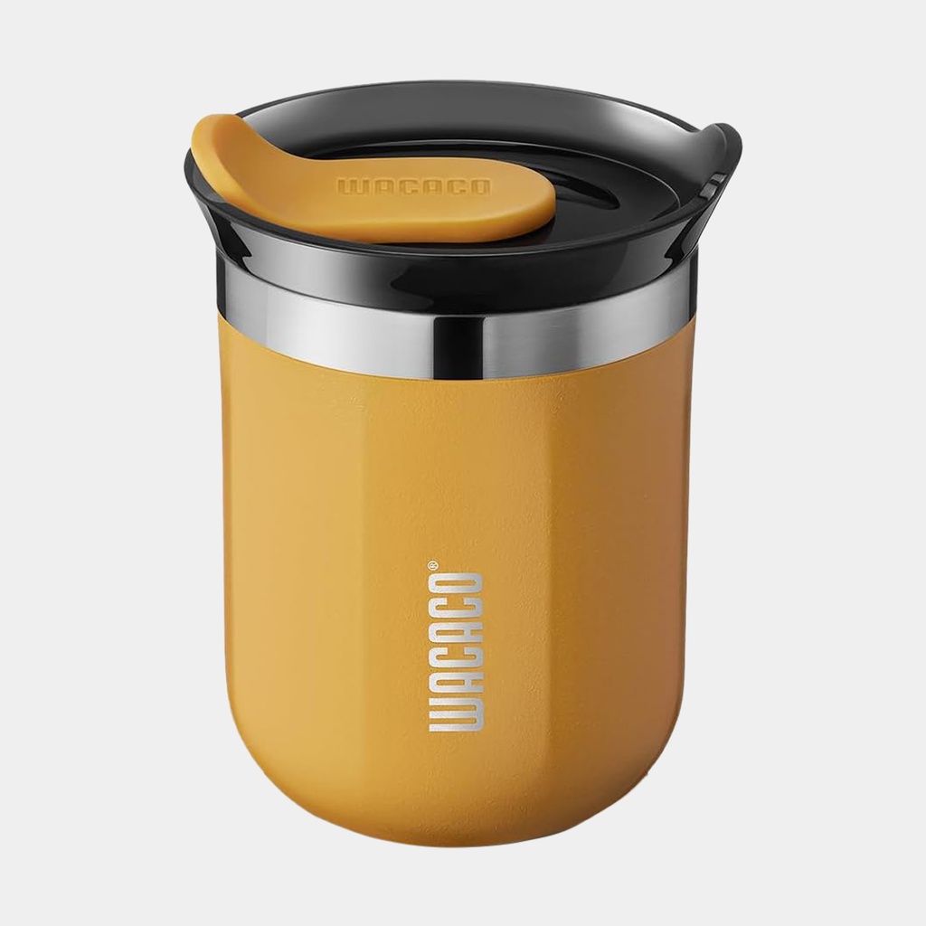 Octaroma Vacuum Insulated Coffee Mug 180ml Amber Yellow