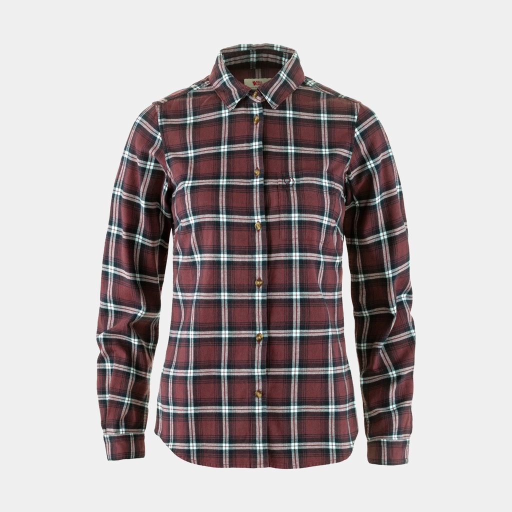 Övik Flannel Shirt Women Port / Breeze Blue