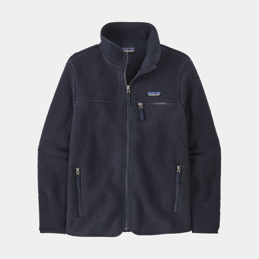 Retro Pile Jacket Women Sunken Blue