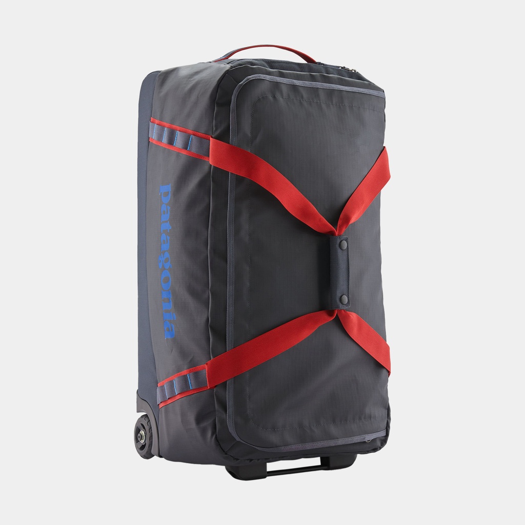 Black Hole Wheeled Duffel 70L Smolder Blue w/Amanita Red
