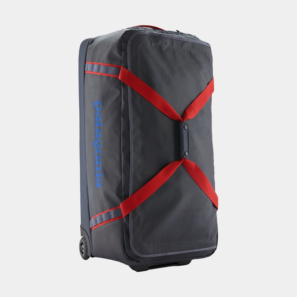 Black Hole Wheeled Duffel 100L Smolder Blue w/Amanita Red