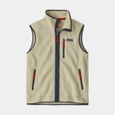 Retro Pile Fleece Vest Pelican w/Smolder Blue