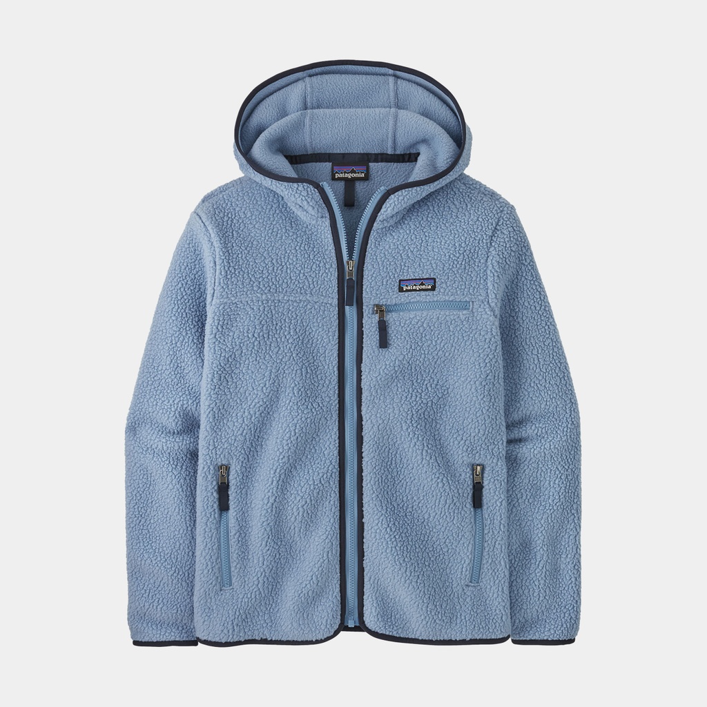 Retro Pile Hoody Women Barnacle Blue