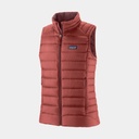 Down Sweater Vest Women Potters Red