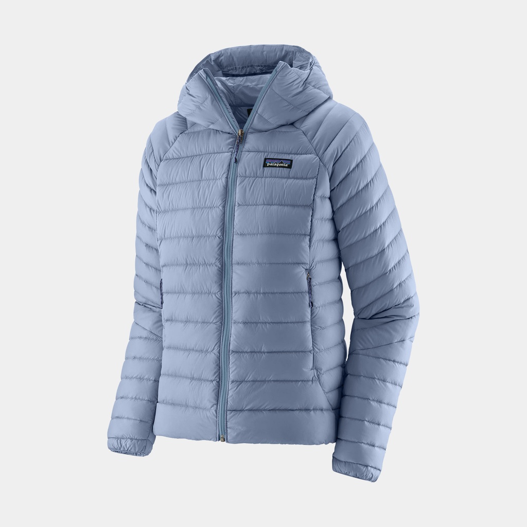 Down Sweater Hoody Women Barnacle Blue