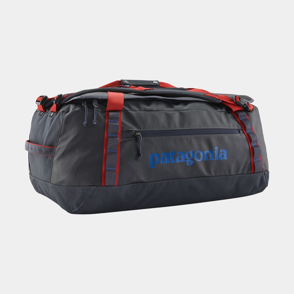 Black Hole Duffel 55L Smolder Blue w/Amanita Red