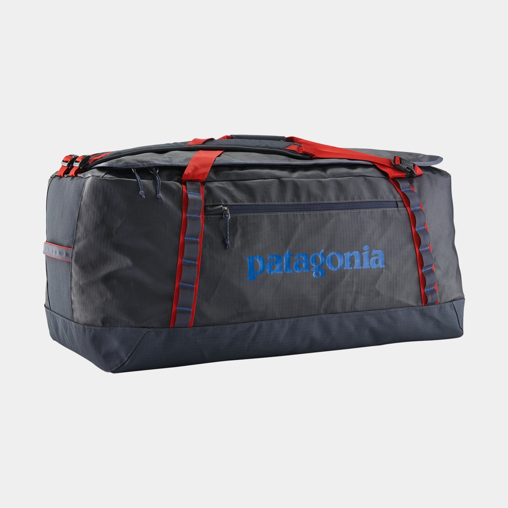 Black Hole Duffel 100L Smolder Blue w/Amanita Red