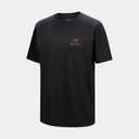 Kragg SL Cotton Bird Word Short Sleeves 24K Black