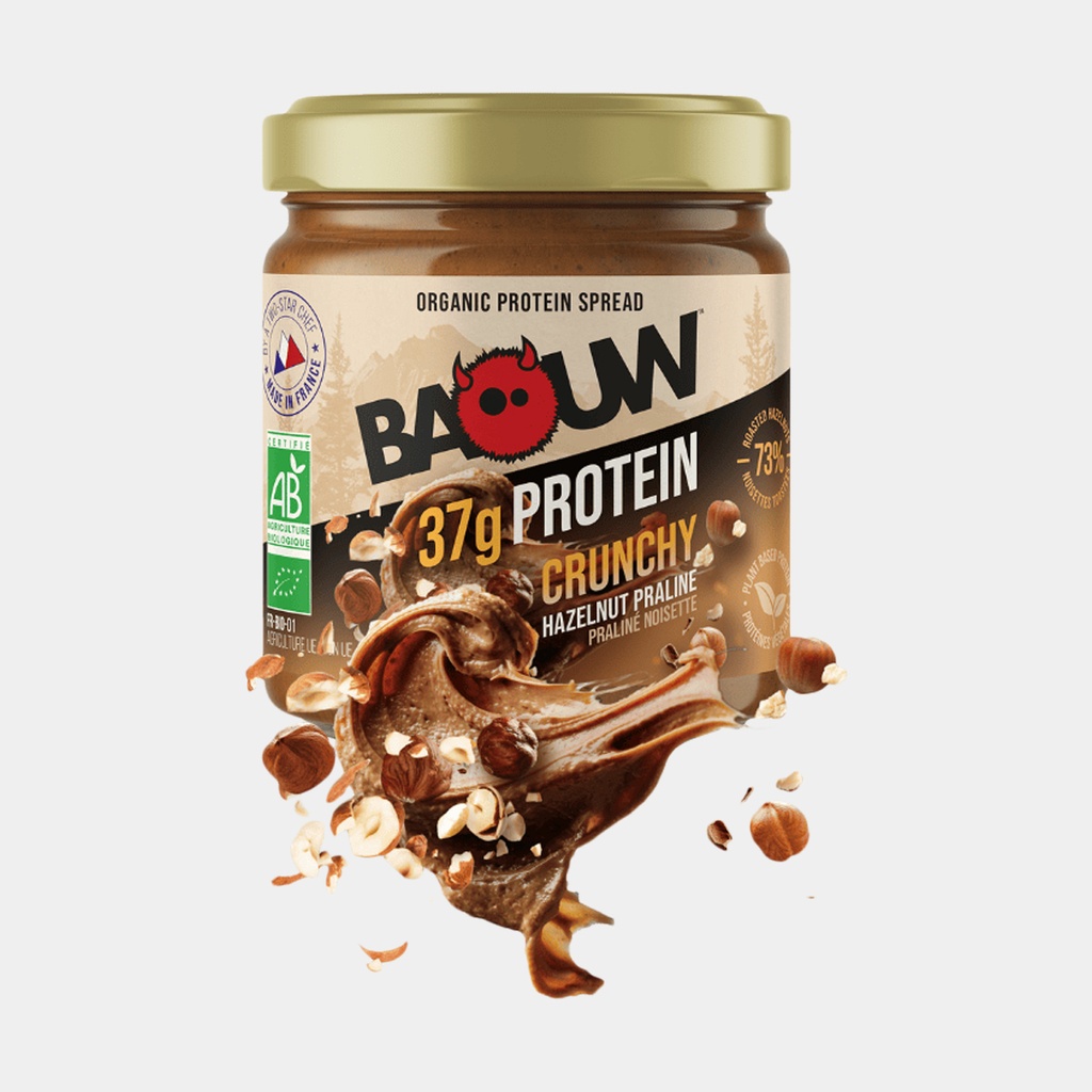 Pâte à Tartiner Protéinée Bio Crunchy Praliné / Noisette
