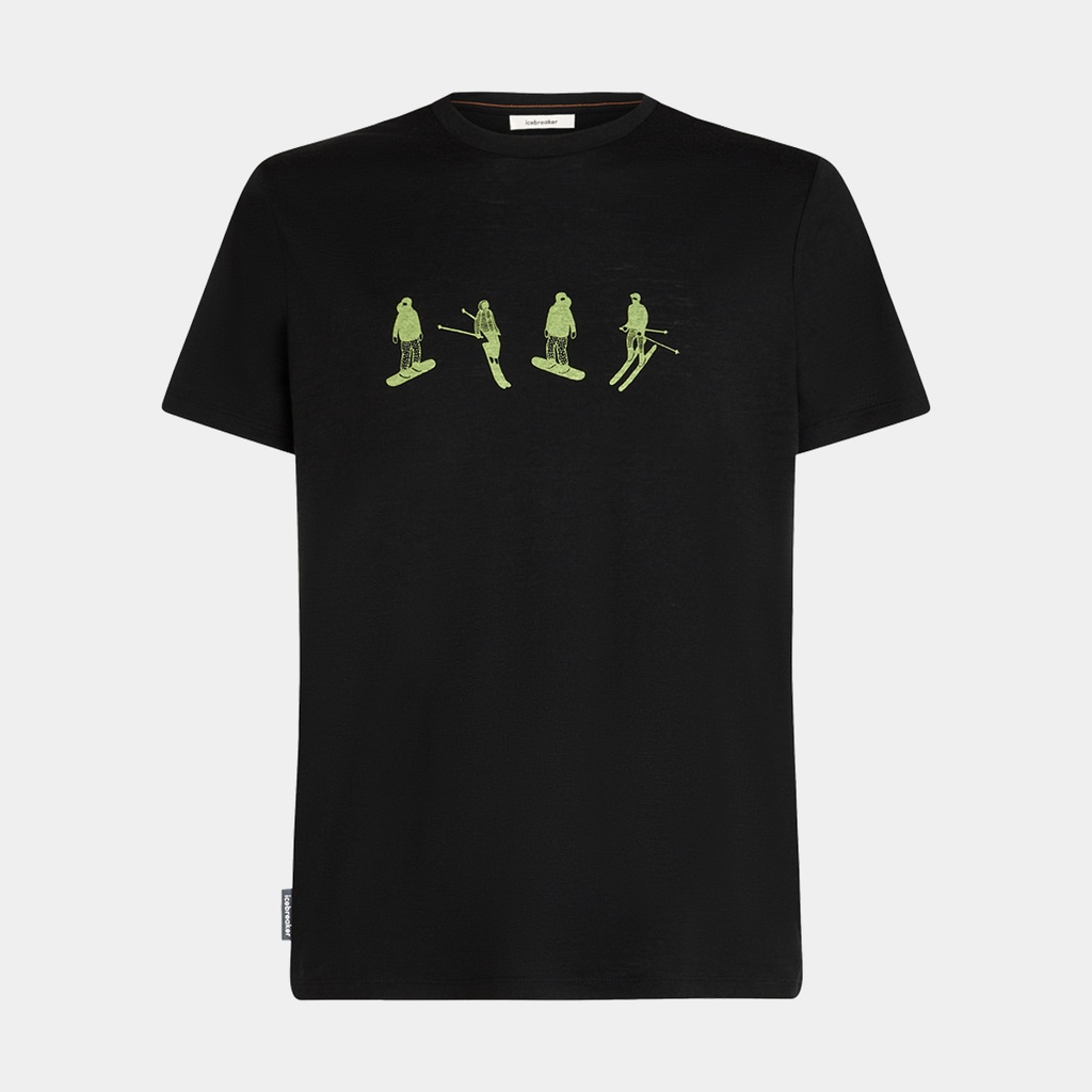 Tech Lite Short Sleeves Tee 150 Snow Day Black