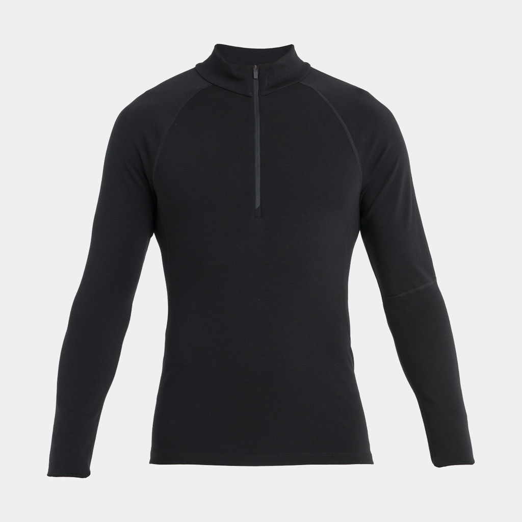 MerinoFine Polar Long Sleeves Half Zip 300 Black