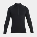 MerinoFine Polar Long Sleeves Half Zip 300 Black