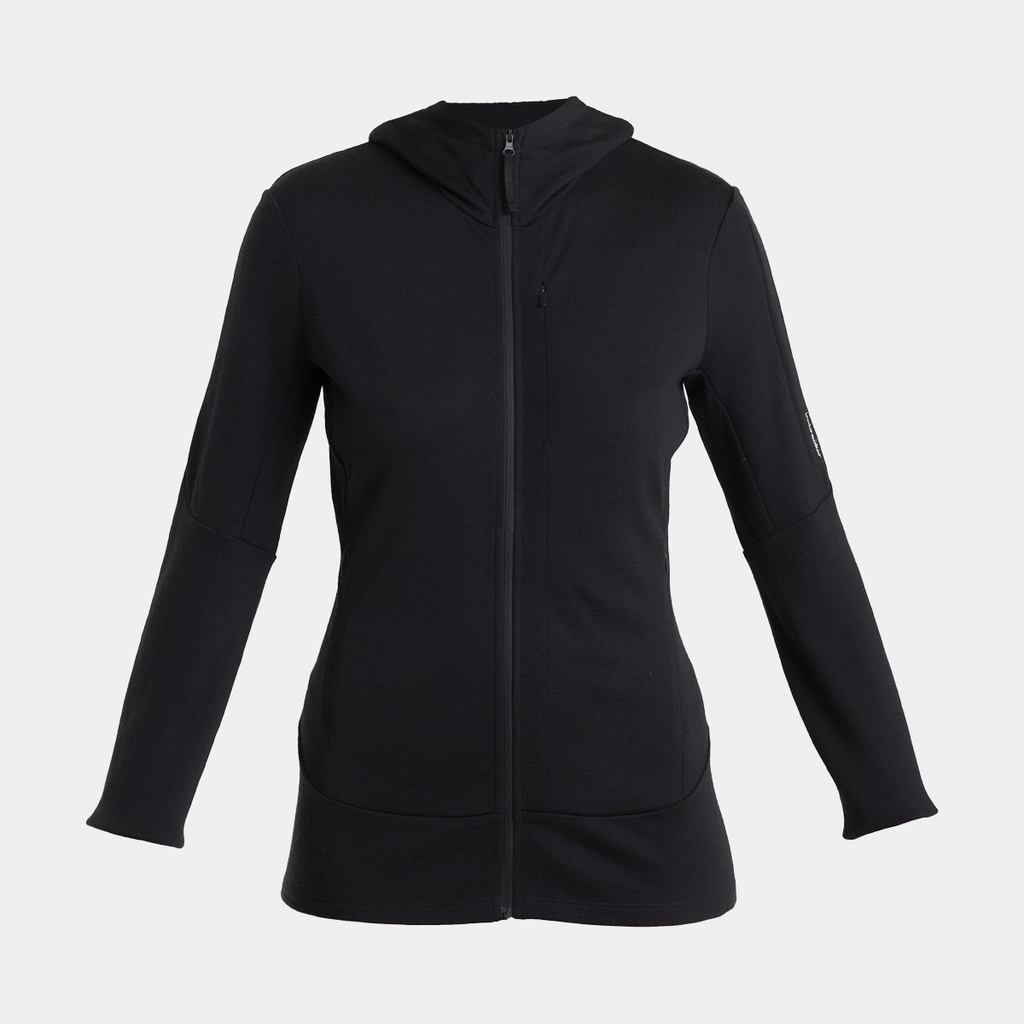 Quantum IV Long Sleeves Zip Hoodie 260 Women Black